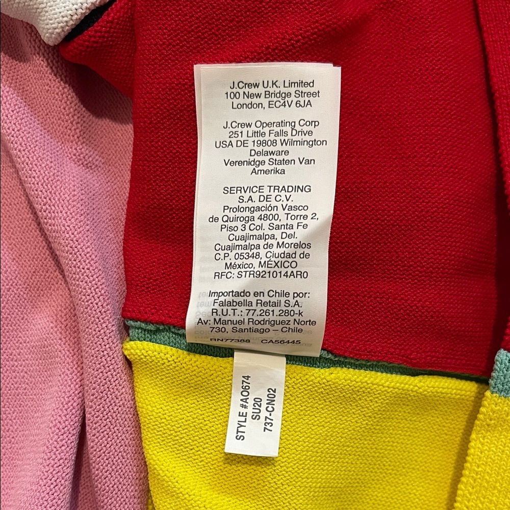 J.Crew Striped Knit Colorblock A-Line Midi Skirt - Picture 6 of 8